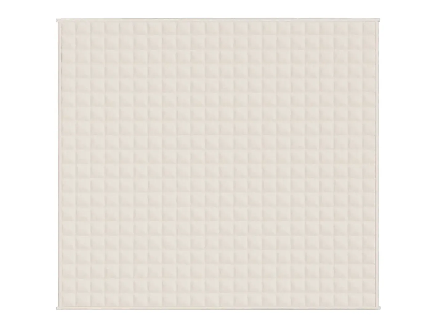 Manta con peso tela color claro 200x225 cm 9 kg ES459226 Crema Outlet