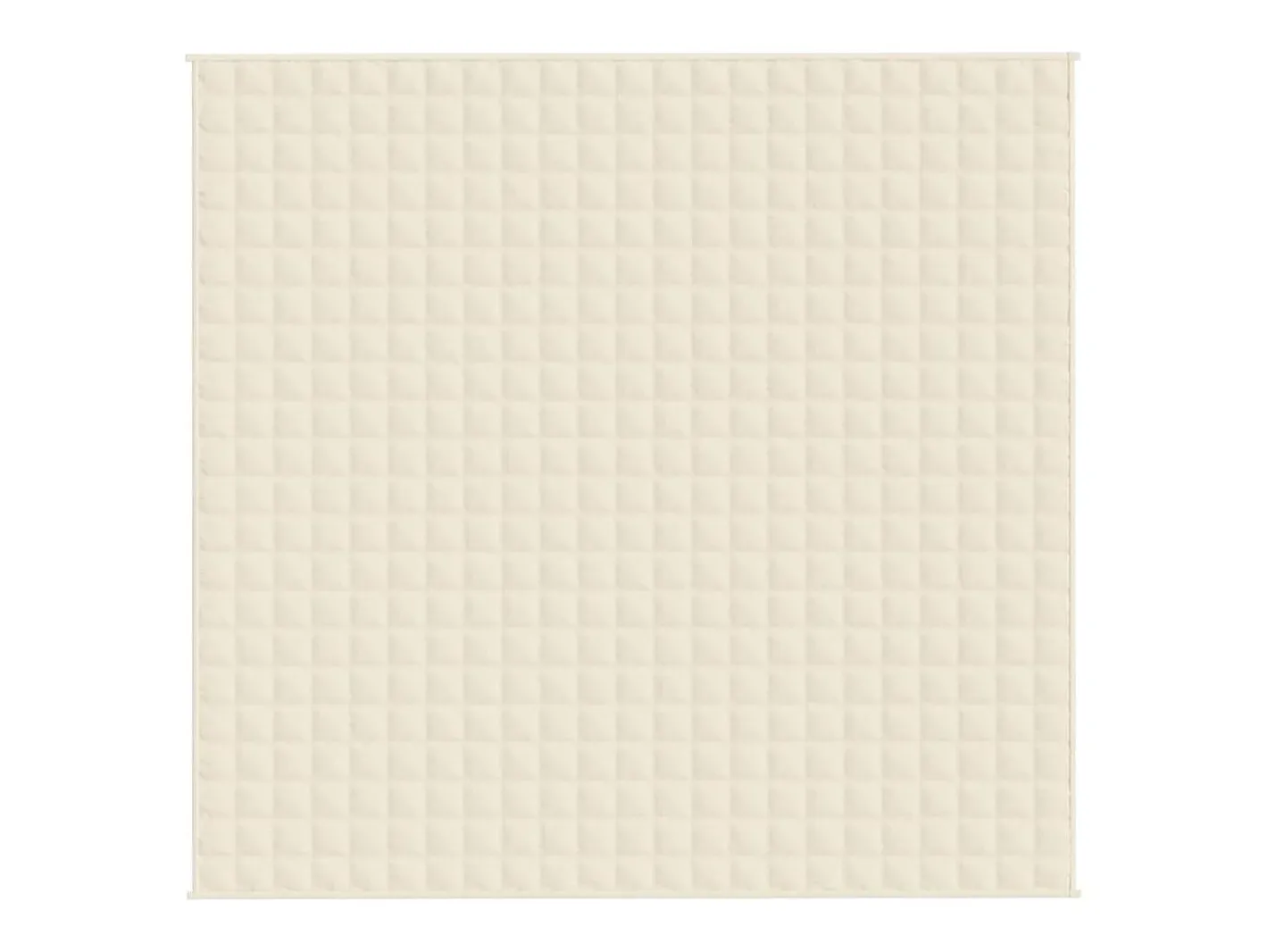 Outlet Manta con peso tela color claro 220x230 cm 11 kg ES638147 Crema