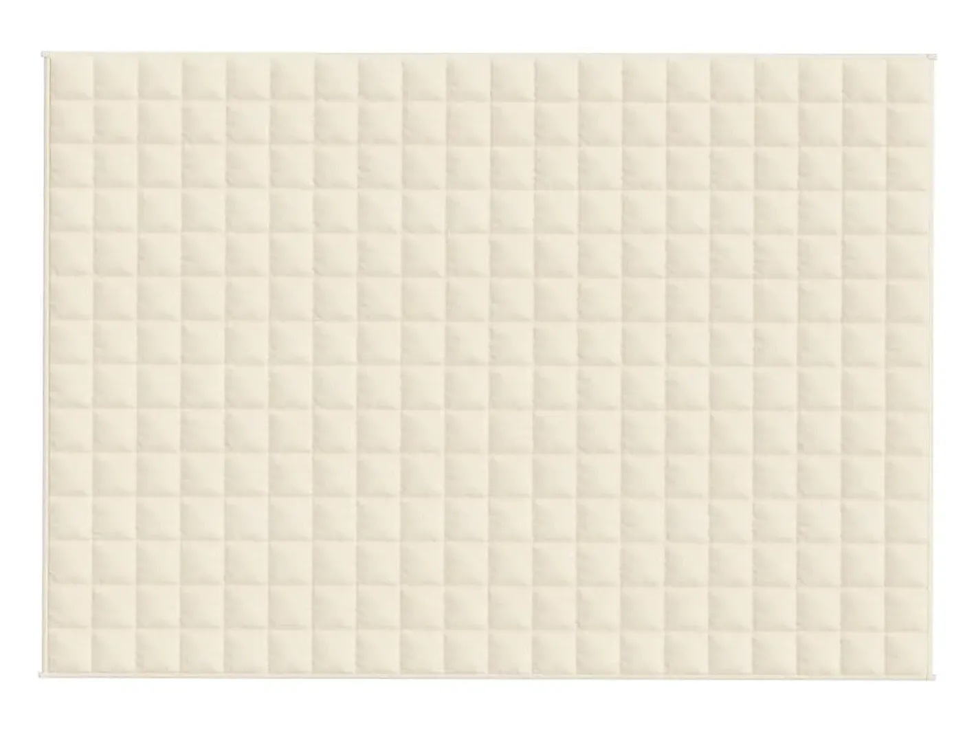 Outlet Manta con peso tela color claro 138x200 cm 10 kg ES706060 Crema