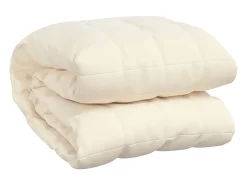 Ropa De Cama-Manta con peso tela color claro 220x230 cm 15 kg ES741122 Crema