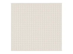 Ropa De Cama-Manta con peso tela color claro 220x235 cm 15 kg ES665342 Crema