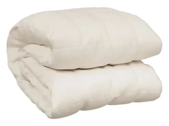 Ropa De Cama-Manta con peso tela color claro 220x235 cm 15 kg ES665342 Crema