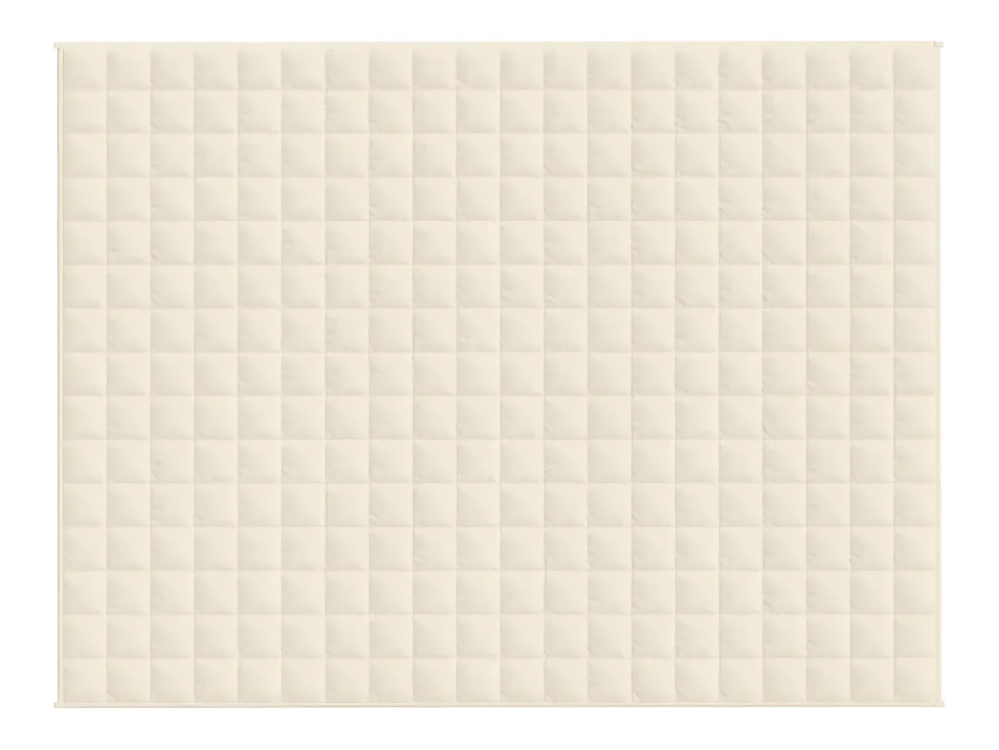Manta con peso tela color claro 152x203 cm 7 kg ES577313 Crema Clearance