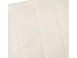 Ropa De Cama-Manta con peso tela color claro 220x240 cm 15 kg ES693487 Crema