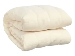 Ropa De Cama-Manta con peso tela color claro 200x225 cm 9 kg ES432380 Crema