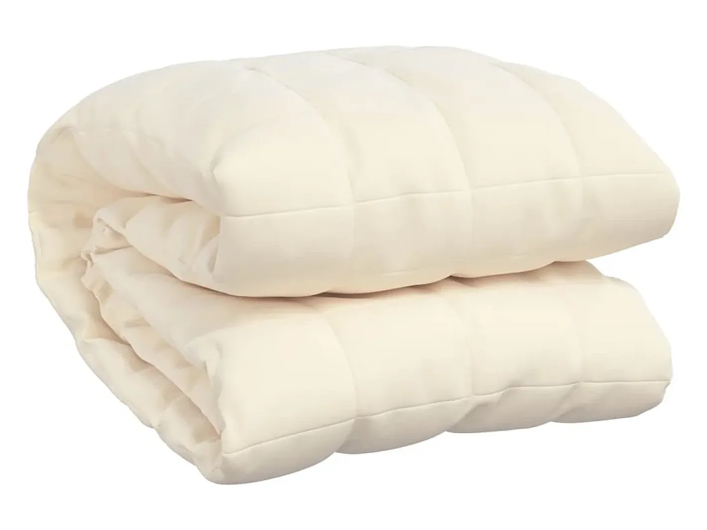 Ropa De Cama-Manta con peso tela color claro 200x225 cm 9 kg ES432380 Crema