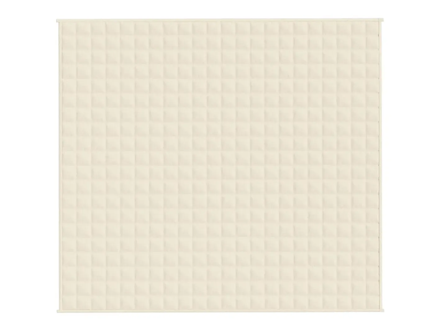 Ropa De Cama-Manta con peso tela color claro 200x225 cm 9 kg ES432380 Crema
