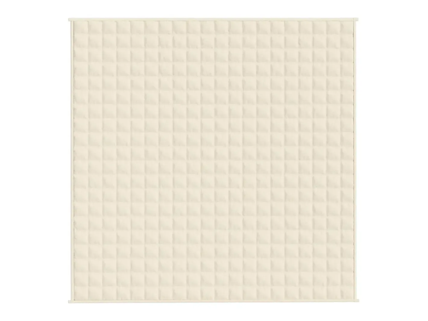 Manta con peso tela color claro 200x200 cm 13 kg ES625818 Crema Clearance