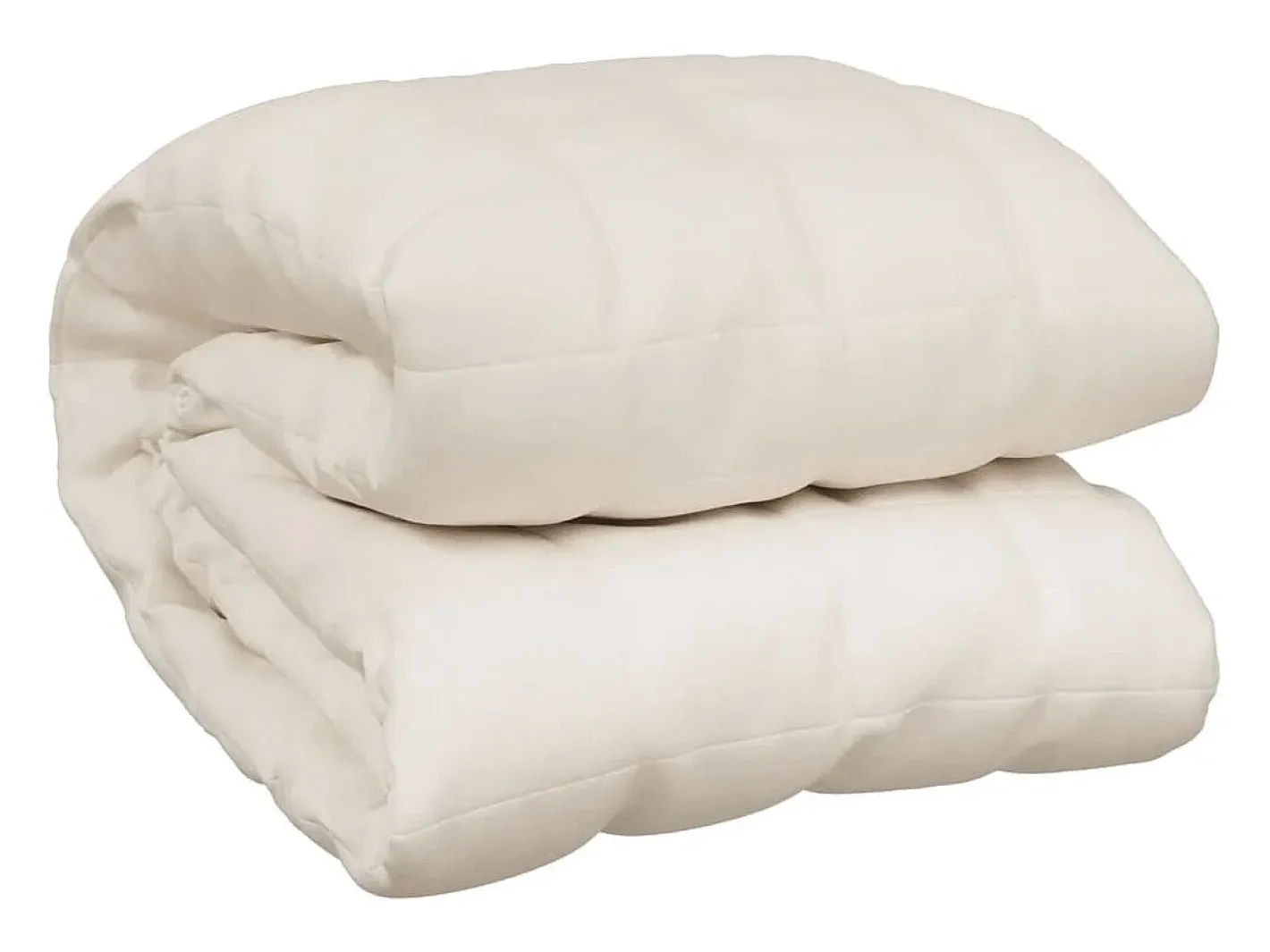 Manta con peso tela color claro 152x203 cm 11 kg ES924572 Crema New