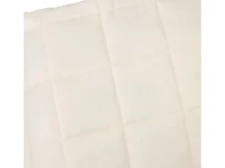 Manta con peso tela color claro 220x260 cm 11 kg ES222800 Crema Clearance