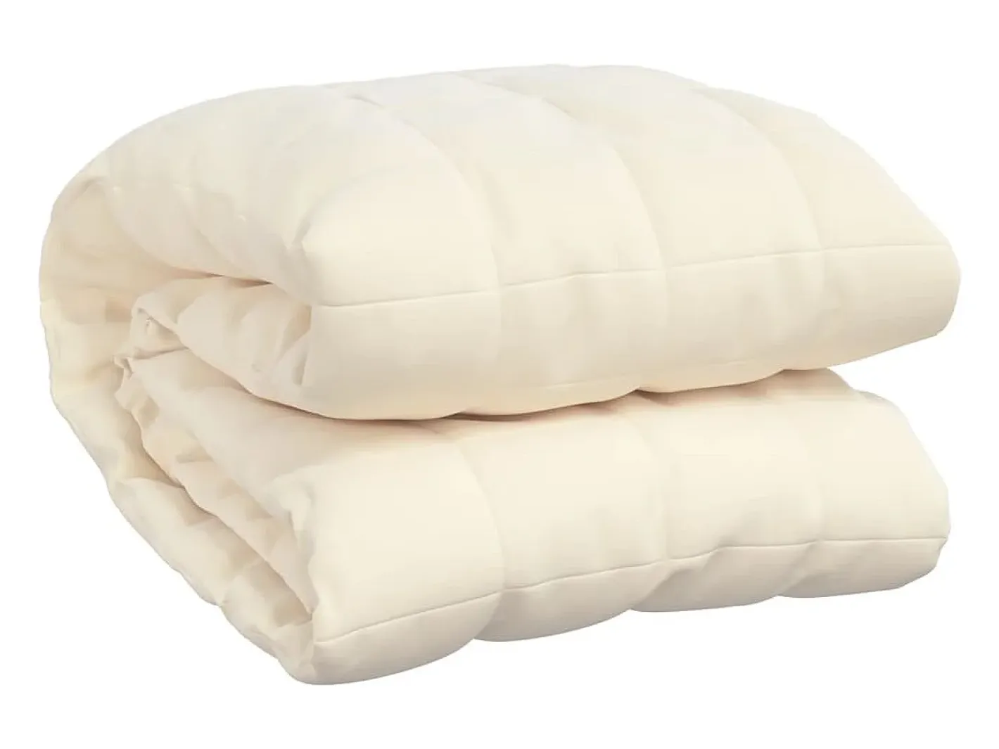Manta con peso tela color claro 200x220 cm 13 kg ES998679 Crema Clearance