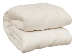 Ropa De Cama-Manta con peso tela color claro 150x200 cm 7 kg ES795557 Crema