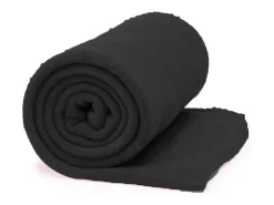 Hot Manta coral 100% poliéster 130x160 cm Negro
