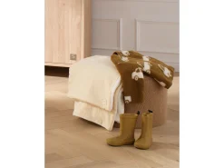 Sauthon Ropa De Cama-Manta de bebé de gasa de algodón y vellón Beige