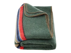 Ropa De Cama-Manta de Camping de Lana SucceBuy, 162,56 cm x 223,52 cm, Cálida para Senderismo, Viajes, Camping, Textura Verde