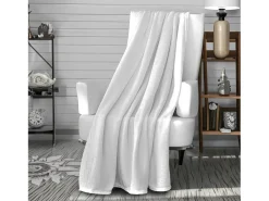 Soleil d'ocre Ropa De Cama-Manta de franela 180x220 cm CALIN, por Blanco