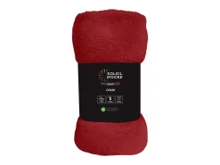 Soleil d'ocre Manta de franela 180x220 cm CALIN , por Rojo Discount