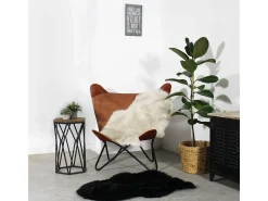 Made In Meubles Manta de piel sintética negra suave y hygge para tu hogar Negro Outlet
