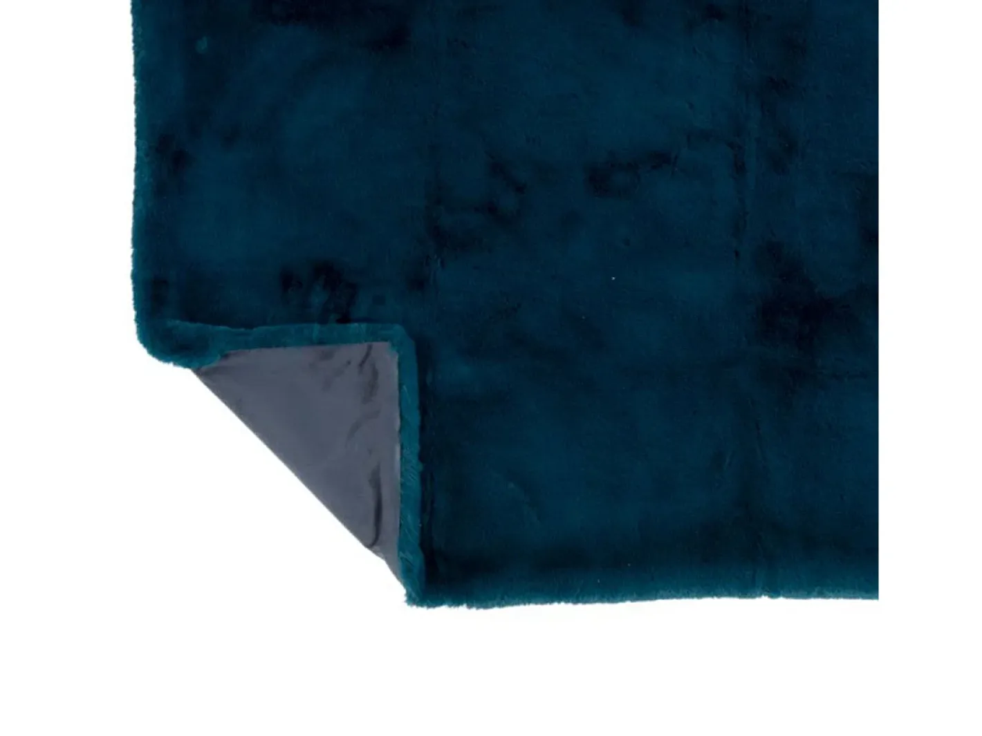 Online J-Line Manta de poliéster petróleo 180x130 cm Azul