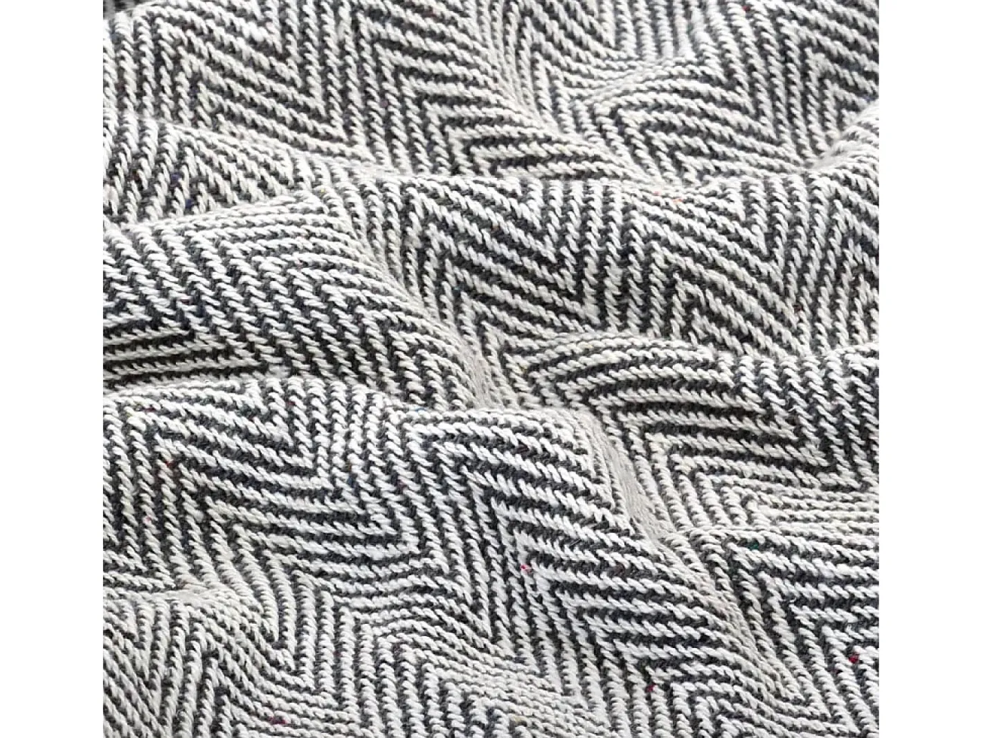 Ropa De Cama-Manta en espiguilla de algodón marino 125x150 cm ES705535 Azul