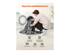 Ropa De Cama-Manta Lastrada SucceBuy, Edredón Pesado 152 x 203 cm, 11,5 kg, con Perlas de Vidrio, Apto para Personas de 113-140 kg, para Aliviar la Ansiedad y el Estrés, Gris
