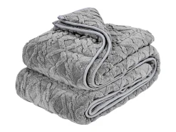 Manta Lastrada SucceBuy, Manta Pesada 152 x 203 cm, 9,2 kg, Polar Suave, Cálida y Mullida con Perlas de Vidrio, Apta para Personas de 90 a 113 kg, Gris