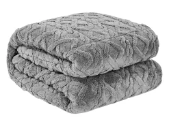 Manta Lastrada SucceBuy, Manta Pesada 152 x 203 cm, 9,2 kg, Polar Suave, Cálida y Mullida con Perlas de Vidrio, Apta para Personas de 90 a 113 kg, Gris