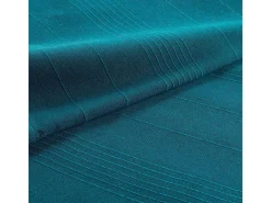 Douceur d'intérieur Manta Lisa "Lucile" 220x240 cm en Algodón-Poliéster , Suave y Resistente, Acabado con Dobladillo Azul Clearance