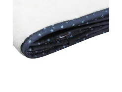 Sauthon Manta para bebé 75X100cm en terciopelo Blanco Sale