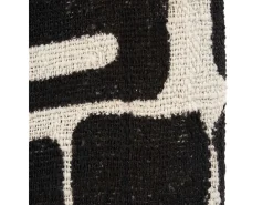 Bazar Bizar Ropa De Casa-Manta para Cama Aztec - Natural Negro