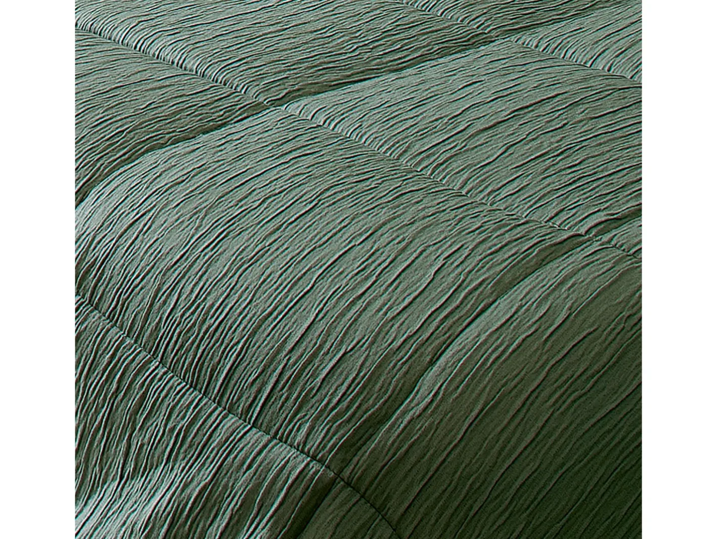 Manta para Cama Efecto Arrugado 250 x 260 cm Verde Hot