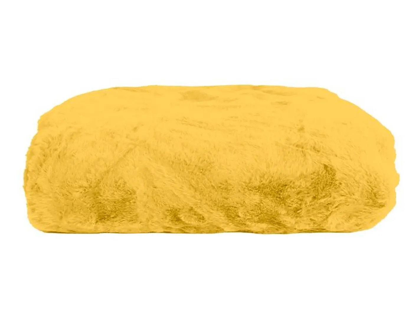 Ropa De Casa-Manta plaid 130x170cm MINNOR - SACASA Amarillo