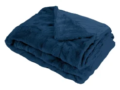 New Manta plaid oscuro 130x170cm MINNOR - SACASA Azul