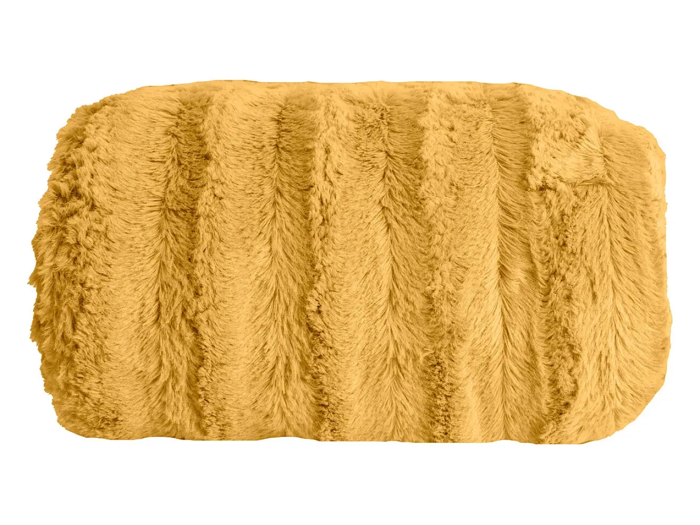 Best Manta plaid bitono amarilla y blanca 130x170cm BERGIL - SACASA Amarillo