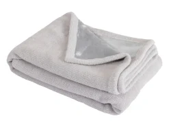 Ropa De Casa-Manta plaid claro 130x170cm PANORA - SACASA Gris