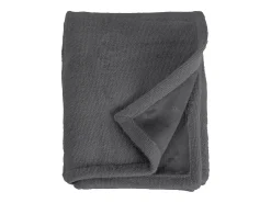 Ropa De Casa-Manta plaid oscuro 130x170cm PANORA - SACASA Gris