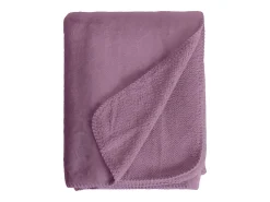 Ropa De Casa-Manta plaid morado 130x170cm SMOOTIK - SACASA Rosa