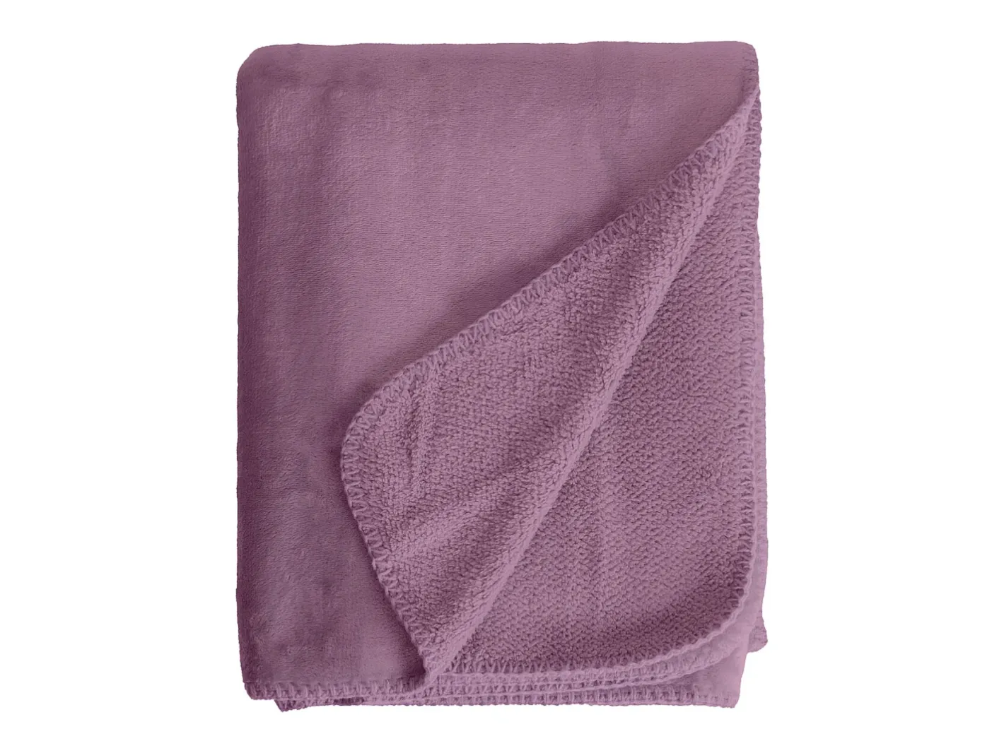 Ropa De Casa-Manta plaid morado 130x170cm SMOOTIK - SACASA Rosa