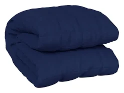 Ropa De Cama-Manta Ponderada 137x200 cm 6 kg en Tela Confortable para Adulto Azul