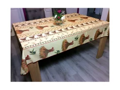 Discount Promo Linge Mantel antimanchas provenzal ramo de trigo 180 x 180 cm Beige