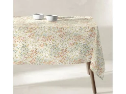 Mantelería-Mantel de resina antimanchas Terracota 135x135 cm JAVA - SACASA Marru00f3n