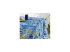 Best Promo Linge Mantel Provenzal rectangular antimanchas Poliéster Glicina 150 x 300 cm Azul