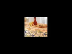 Promo Linge Mantelería-Mantel Provenzal rectangular antimanchas Poliéster glicina 150 x 300 cm Naranja