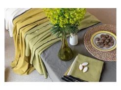 Outlet Winkler Mantel reciclado Grace Cordel 140 x 140 cm Beige