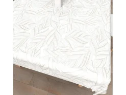 Soleil d'ocre Mantelería-Mantel rectangular estampado antimanchas 140x200 cm VENUS, por Blanco