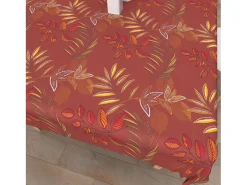 Soleil d'ocre Mantel rectangular estampado antimanchas 140x300 cm FLORES, por Rojo Discount