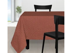 Best Soleil d'ocre Mantel rectangular 140X240 cm Peacock Tomette, de Rojo