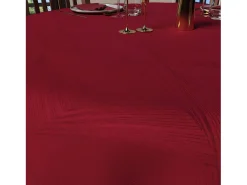 Soleil d'ocre Mantel redondo antimanchas diámetro 180 cm LUXURY tint, por Rojo