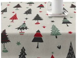 Ripshop Mantelería-Mantel resinado antimanchas Merry Christmas 82 300x140 cm Multicolor