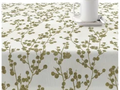 Ripshop Mantelería-Mantel resinado antimanchas Tree Gold 140x140 cm Dorado